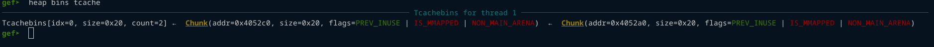 Tcache bin